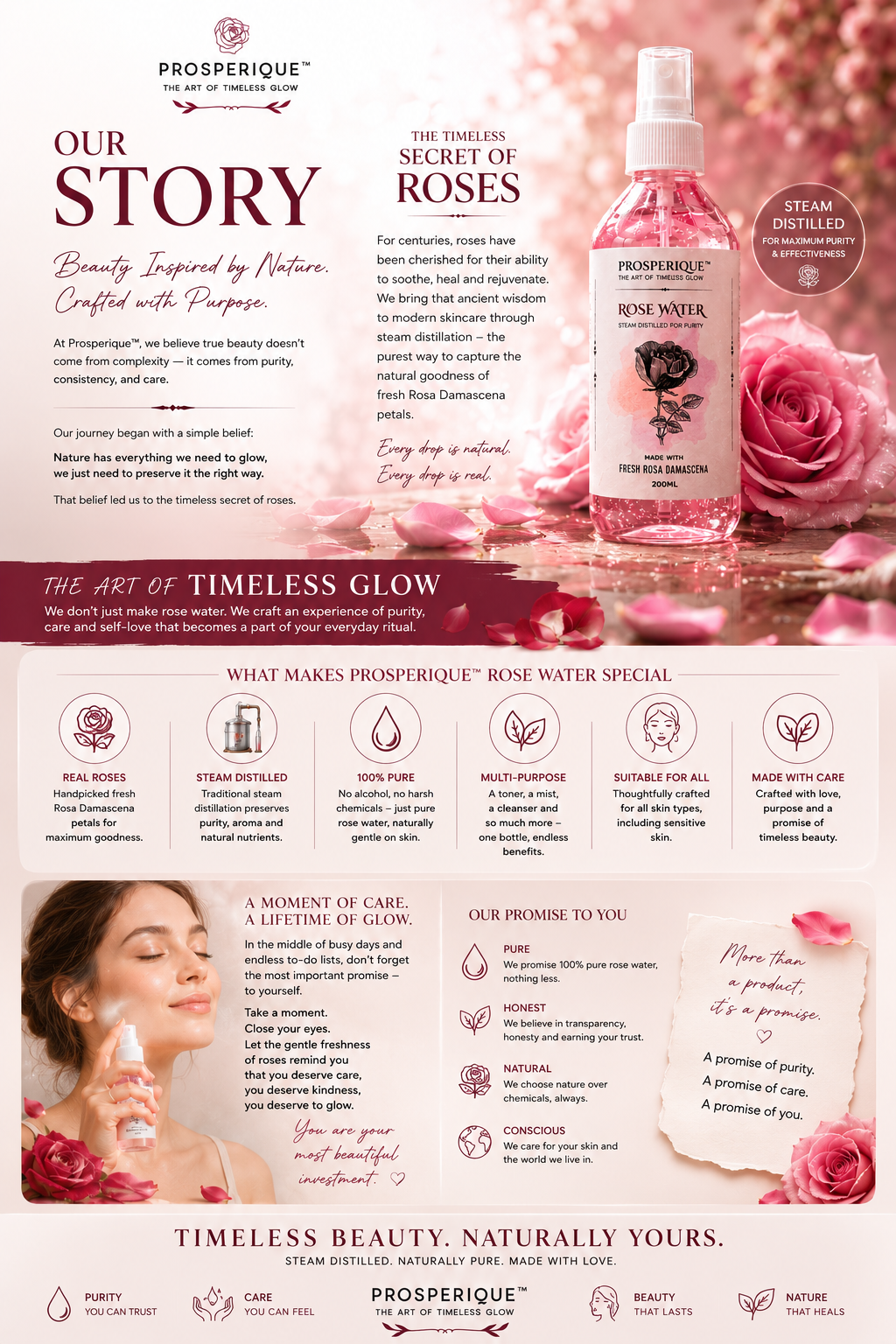 PROSPERIQUE ROSEWATER 200ML