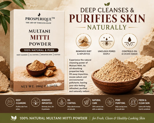 Prosperique 100% Pure Multani Mitti (Fuller's Earth) 100gm