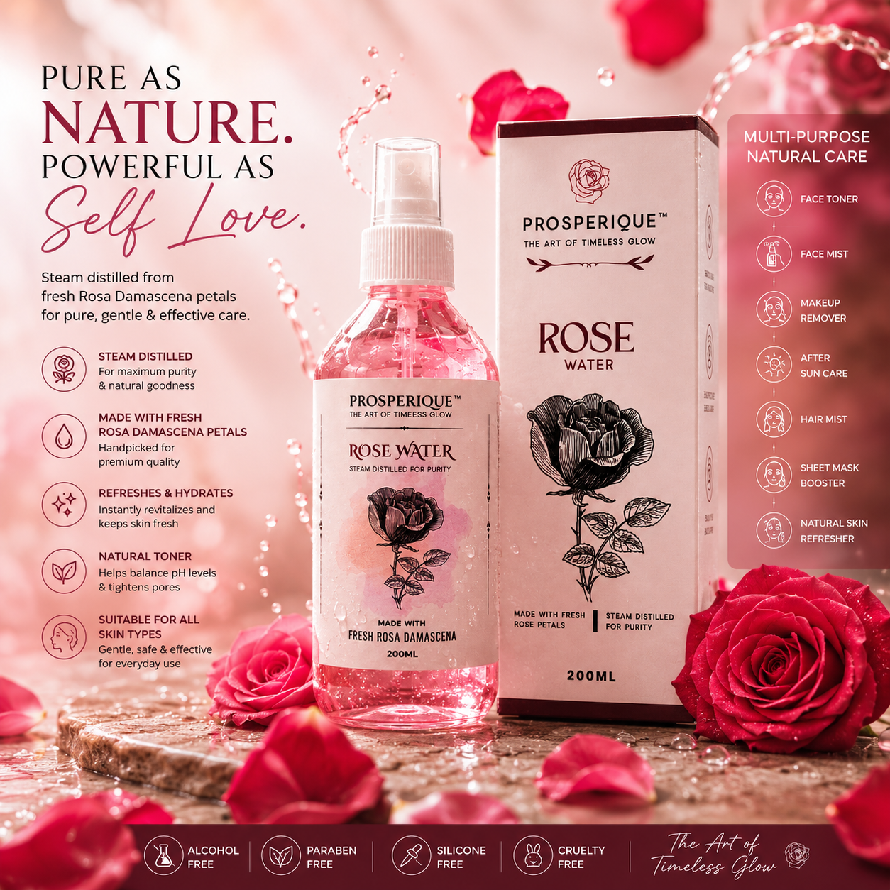 PROSPERIQUE ROSEWATER 200ML