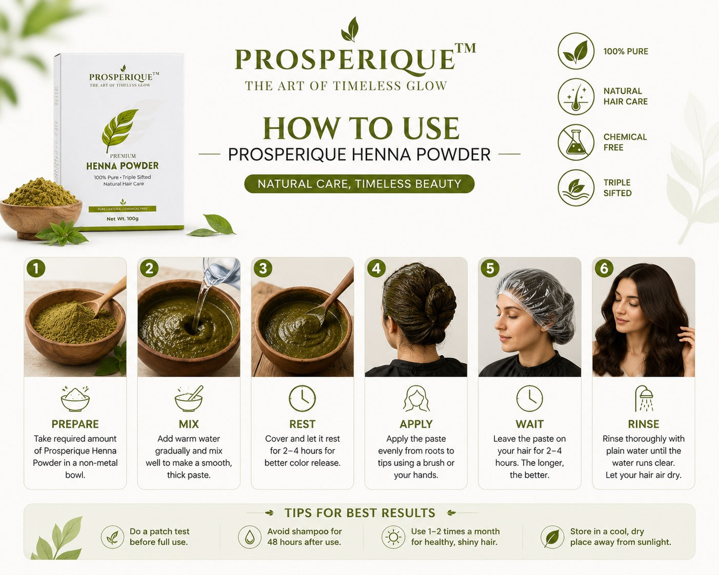 Prosperique Henna Powder 100gm